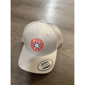 Columbia Youth Snap Back Trucker Hat Tan Flower Patch NWT